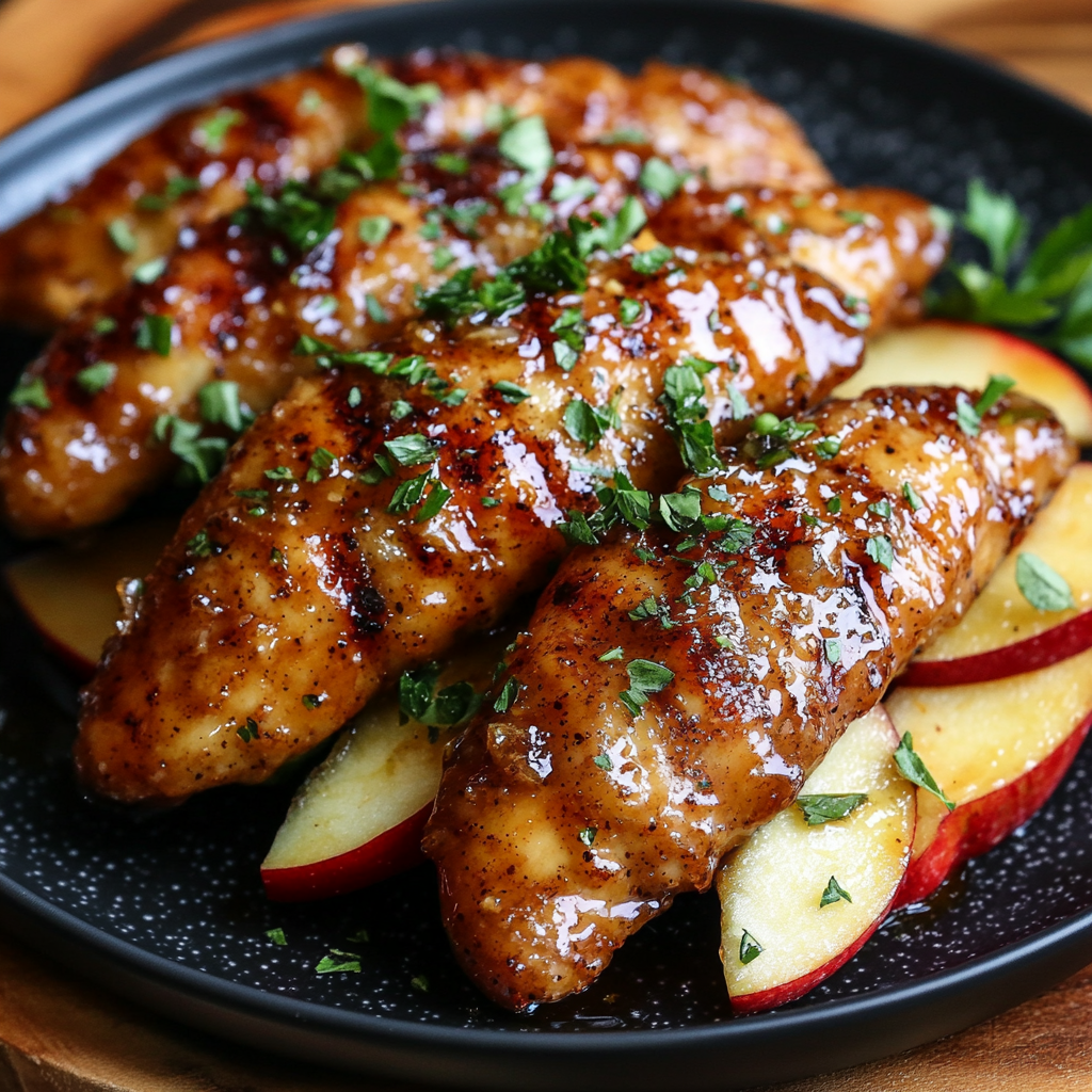 apple and honey-glazed chicken tenders recipe​