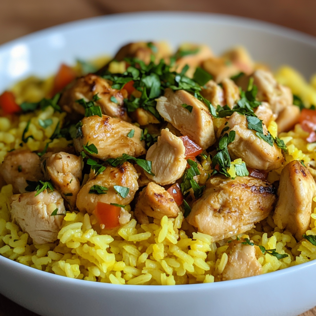 chicken and yellow rice recipe