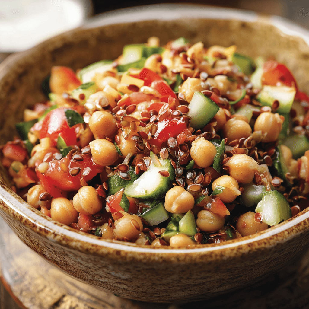 chickpea and flaxseed salad recipes