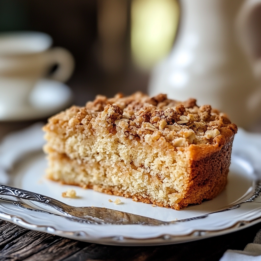 coffee cake recipe with oatmeal streusel​