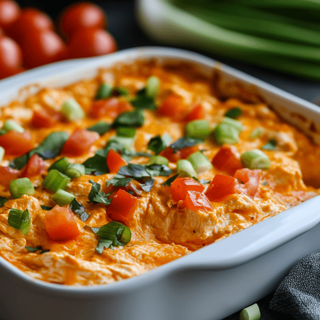 healthy buffalo chicken dip