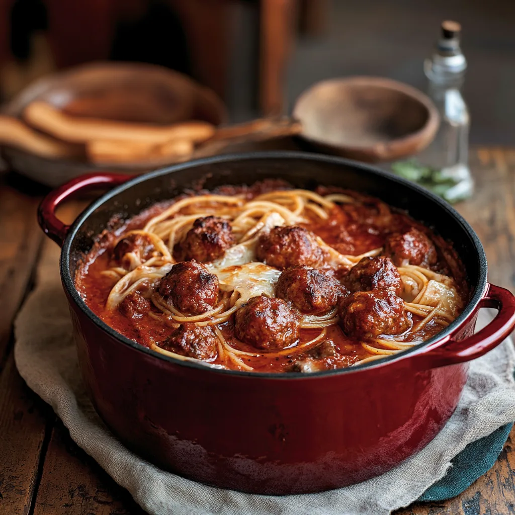 recipe meatballs and spaghetti dutch oven